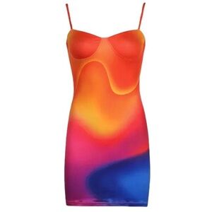 Mini colorful dress